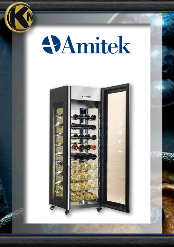 028AMB AMITEK BLU WINE DISPLAY CASE