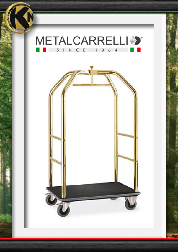 014MTC METALCARRELLI BIRD CAGE LUGGAGE CART AND GARMENT RAIL – 6